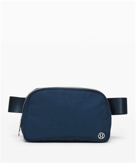 lululemon navy belt bag.